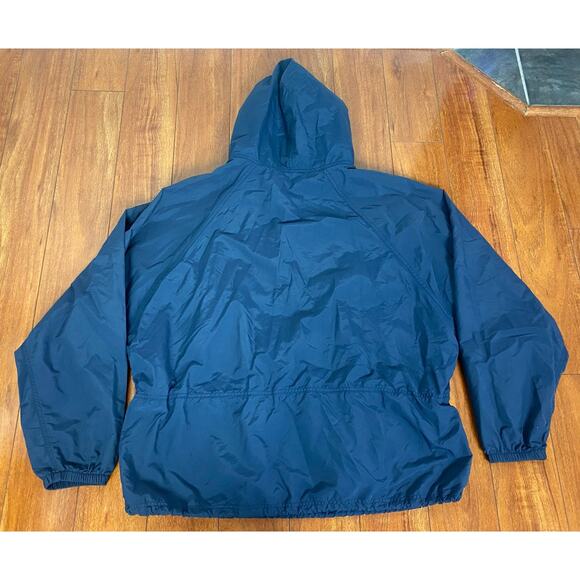 VTG 90s Men L.L. Bean 1/2 zip nylon lightweight anorak pullover windbreaker XL - Picture 4 of 5